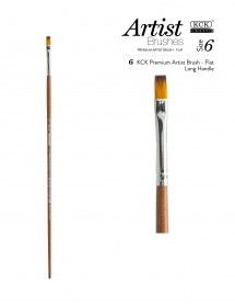 KCK PREMIUM FLAT LONG HANDLE BRUSH - BR 121F #6